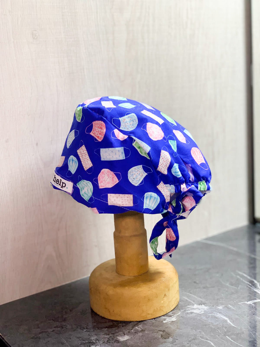 Send Help Cap Blue Mask Help.Cap – helpscrubs