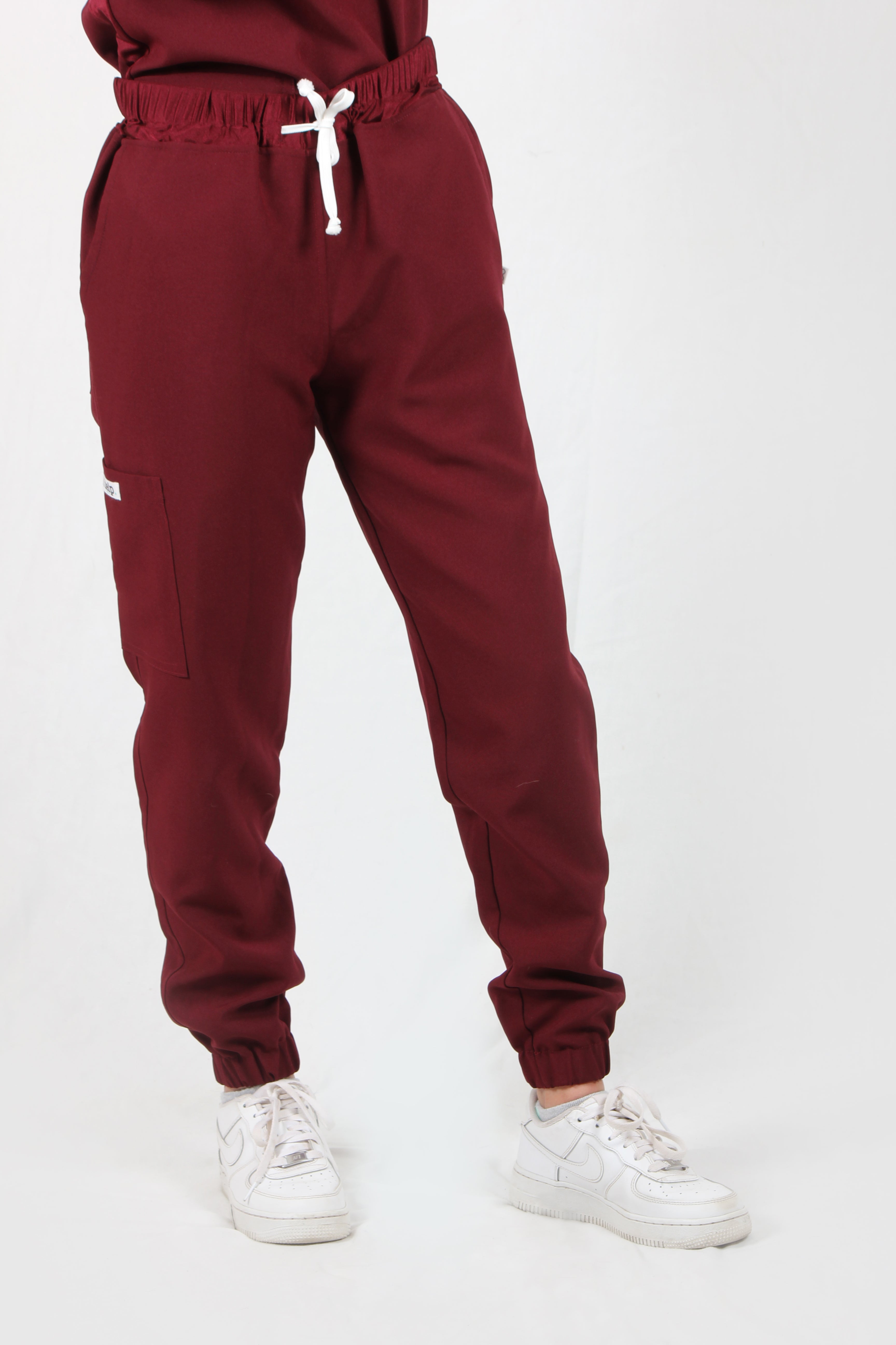 Women's Maroon Scrub Pants