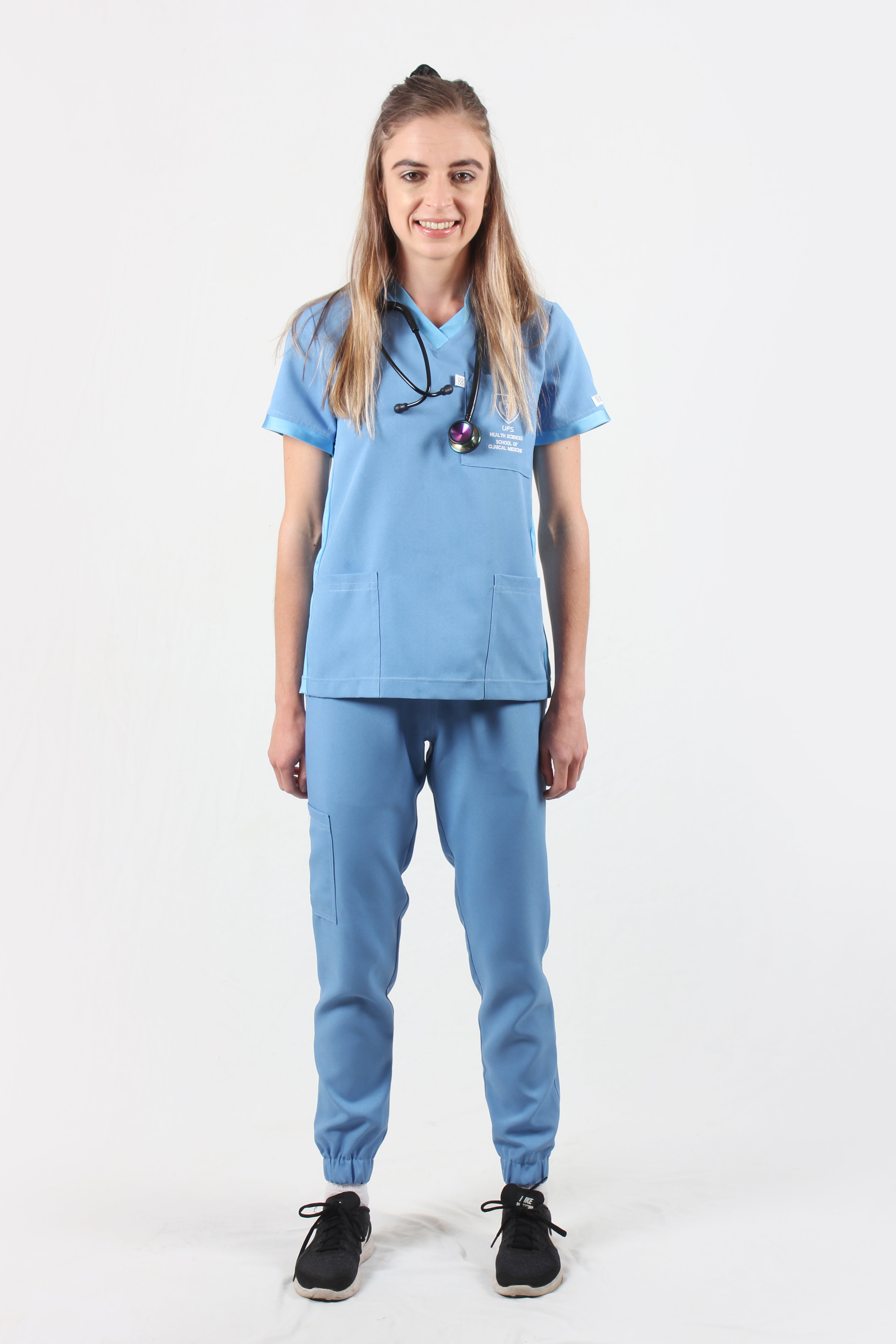 Women's Light Blue Scrub Pants